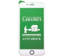 Купить - защитное стекло для смартфона  Защитное стекло-пленка Fiji Ceramics для Apple Iphone SE 2022 белый Full Glue 0,26 мм в упаковке