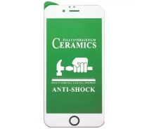 Купить - защитное стекло для смартфона  Защитное стекло-пленка Fiji Ceramics для Apple Iphone 6 Plus / 6S Plus белый Full Glue 0,26 мм в упаковке