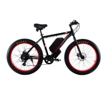 Купить - электровелосипеды  Электровелосипед WENDAT FATBIKE 26" 48V 19Ah 1000W рама 20" со съемной батареей черно-красный