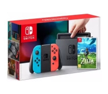 Купить - игровую консоль  Игровая консоль Nintendo Switch Neon Blue-Red + Игра The Legend of Zelda: Breath of the Wild (Расширенная гарантия 18 месяцев)