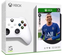 Купить - игровую консоль  Игровая консоль Microsoft Xbox Series S 512 GB + Ваучер на загрузку FIFA 22 Xbox Series X/Xbox One