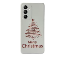 Купить - чехол для смартфона  Чехол Новогодний Premium для Samsung A04S (02) Merry Christmas Tree белый