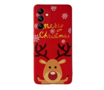 Купить - чехол для смартфона  Чехол Новогодний Premium для Samsung A04S (05) Олень Merry Christmas красный