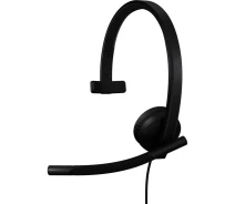 Купить - наушники  Наушники Logitech H570e Corded for Business Mono Teams USB-A Black (981-001426)