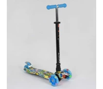 Купить - самоката  Самокат MAXI "Best Scooter" ПОДСВЕТКА КОЛЕС ГОЛУБОЙ | (A25467/779-1322)
