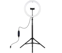 Купить - набор блогера  Набор блогера Puluz Ring USB LED lamp PKT3061B 11.8" + tripod 1.65 м (PKT3061B)