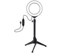 Купить - набор блогера  Набор блогера Puluz Ring USB LED lamp 4.7"+ table tripod (PKT3031)