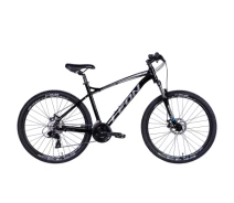 Купить - велосипед и аксессуар  Велосипед Leon 27.5" XC 100 AM DD рама-19" Al серый с черным и красным 2024 (OPS-LN-27.5-181)