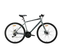 Купить - велосипед и аксессуар  Велосипед Leon 28" HD 80 DD рама-19" Al серый с черным 2024 (OPS-LN-28-043)