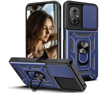 Купить - чехол для смартфона  Чехол Fiji Camera Defence для Xiaomi Poco M4 5G бампер с защитой камеры и подставкой Dark Blue
