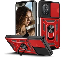 Купить - чехол для смартфона  Чехол Fiji Camera Defence для Xiaomi Poco M4 5G бампер с защитой камеры и подставкой Red