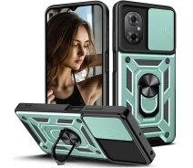Купить - чехол для смартфона  Чехол Fiji Camera Defence для Xiaomi Poco M4 5G бампер с защитой камеры и подставкой Green