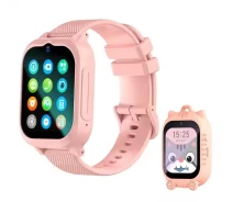 Купить - смарт-часы  Детские умные смарт часы Lemfo K26H с GPS, видеозвонком, прослушкой и 2 дополнительными корпусами в комплекте Розовый
