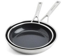 Купить - сковороду  Набор сковородок KitchenAid MSS, 24+28 см, с керамическим покрытием (CC006066-001)