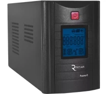 Купить - источник бесперебойного питания  ИБП Ritar RTM1000 (600W) Proxima-D, LCD, AVR, 3st, 3xSCHUKO socket, 2x12V7Ah, metal Case (350х120х188)- Q2 (5861-ytg)