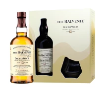 Купить - виски  Виски односолодовые Balvenie Double Wood 12 Y.O +2 стакана 0,7 л (3500870067495)