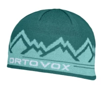 Купить - мужскую шапку  Шапка Ortovox Peak Beanie pacific green - бирюзовый (025.001.0151)
