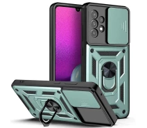 Купить - чехол для смартфона  Чехол Fiji Camera Defence для Samsung Galaxy A73 5G (A736) бампер с защитой камеры и подставкой Green