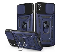 Купить - чехол для смартфона  Чехол Fiji Camera Defence для Apple iPhone XR бампер с защитой камеры и подставкой Dark Blue