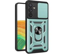 Купить - чехол для смартфона  Чехол Fiji Camera Defence для Samsung Galaxy A34 (A346) бампер с защитой камеры и подставкой Green