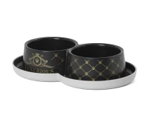 Купить - миску и контейнер для собак  Двойная миска для котов Moderna Double Trendy Dinner Luxurious 2х350 мл Разноцветный (5412087013104)