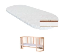 Купить - матрас  Матрас для детской кроватки Ingvart Smart Bed Oval кокос+поролон, 60х72 см (2100083000008)