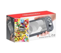 Купить - игровую консоль  Игровая консоль Nintendo Switch Lite Gray + Игра Super Mario Party Jamboree (русские субтитры)