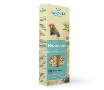 Купить - лакомство для птицы  Лакомство для экзотических птиц колосок "Луговые травы" Природа 140 г (PR740054)