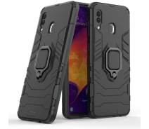 Купить - чехол для смартфона  Чехол Iron Ring для Samsung Galaxy A40 2019 / A405F бронированный бампер Броня Black
