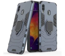 Купить - чехол для смартфона  Чехол Iron Ring для Samsung Galaxy A40 2019 / A405F бронированный бампер Броня Dark-Blue