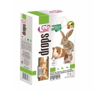 Купить - лакомство для грызуна  Дропсы ореховые для грызунов LoLo Pets Nut drops for rodents and rabbit 75 г LoLo PETS BGL-LO-221