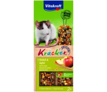 Купить - лакомство для грызуна  Лакомство для грызунов Vitakraft Kracker с зерном и фруктами для крыс 2 шт (4008239251404)