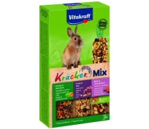 Купить - лакомство для грызуна  Лакомство для грызунов Vitakraft Kracker Trio-Mix для кроликов 3 шт (4008239252272)
