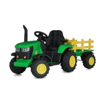 Купить - детский электро и веломобиль  Детский электромобиль трактор Bambi Racer M 5852EBLR-5 с прицепом для увлекательных прогулок.