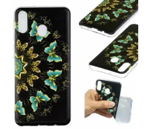 Купить - чехол для смартфона  Силиконовый (TPU) чехол Deexe Pretty Glossy для Samsung Galaxy M20 - Colorized Butterfly