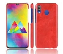 Купить - чехол для смартфона  Защитный чехол Deexe Leather Back Cover для Samsung Galaxy M20 (M205) - Red
