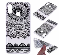 Купить - чехол для смартфона  Силиконовый (TPU) чехол Deexe Pretty Glossy для Samsung Galaxy M20 (M205) - Black Flower