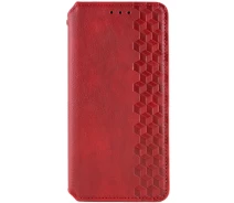 Купить - чехол для смартфона  Кожаный чехол книга GETMAN Cubic (PU) на Google Pixel 6 Pro (Красный) 1620979