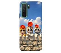 Купить - чехол для смартфона  Чехол Flower cats для Huawei nova 7 SE 2058020