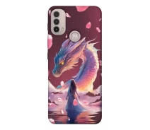 Купить - чехол для смартфона  Чехол Girl and dragon для Motorola Moto E40 2015787