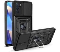 Купить - чехол для смартфона  Ударопрочный чехол Camshield Serge Ring на Oppo A16s/A16/A54s (Черный) 1346144