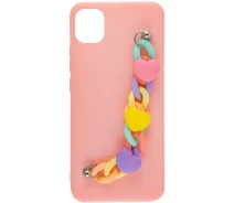 Купить - чехол для смартфона  Чехол Chained Heart с подвесной цепочкой Samsung Galaxy A06 (Pink Sand) 1996256