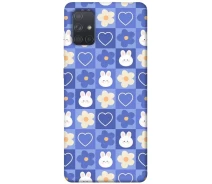 Купить - чехол для смартфона  Чехол Кролики-цветочки для Samsung Galaxy A71 (2020) 2030175
