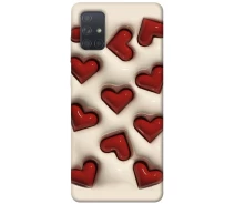 Купить - чехол для смартфона  Чехол Выпуклые сердца для Samsung Galaxy A71 (2020) 2033757