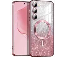 Купить - чехол для смартфона  TPU чехол Delight case with Magnetic Safe с защитными линзами на камеру на Samsung Galaxy S21 (Розовый / Rose Gold) 1763012