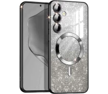 Купить - чехол для смартфона  TPU чехол Delight case with Magnetic Safe с защитными линзами на камеру на Samsung Galaxy S24+ (Черный/Black) 1763138