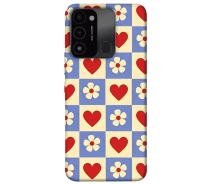 Купить - чехол для смартфона  Чехол Сердца-цветочки для TECNO Spark 8C 2028892