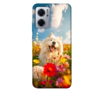Купить - чехол для смартфона  Чехол Happy dog in flowers для Xiaomi Redmi Note 11E 2056645