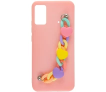 Купить - чехол для смартфона  Чехол Chained Heart с подвесной цепочкой на Xiaomi Poco X4 Pro 5G (Pink Sand) 1611929