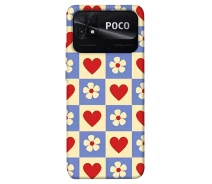 Купить - чехол для смартфона  Чехол Сердца-цветочки для Xiaomi Poco C40 2030116